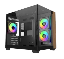 Cooler Master Elite 481 Wood Noir - mT/Sans Alim/mATX