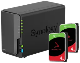 Synology DS225+ - 2 Baies avec disques de 4To IronWolf