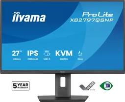 Iiyama Prolite XB2797QSNP-B1 - 27" QHD 75Hz IPS Pivot KVM USB-C 96W
