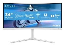 Philips Evnia - 34" CURVE UWQHD 180Hz Fast VA Ambiglow FreeSync Premium