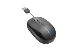 Kensington Pro Fit Retractable Mobile - Filaire - Noir