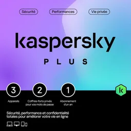 Kaspersky Antivirus Plus Boîte - 1 An / 3 PC