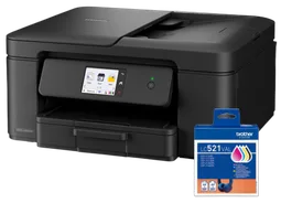 Brother DCP-J1460DW 3 en 1 + Cartouches d'encre LC521 4 couleurs