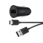 Belkin Chargeur allume-cigare USB + câble USB-C - Noir