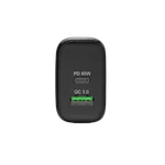 Port Chargeur mural GaN 65W - USB-C/USB-A - Noir — miniature 2
